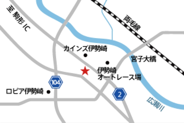 伊勢崎相談出張所の地図