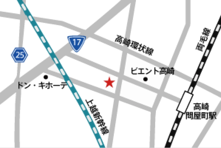 高崎相談出張所の地図
